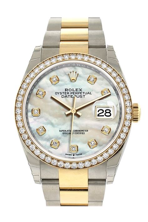 rolex mother of pearl men& 39|Rolex datejust 36 with diamonds.